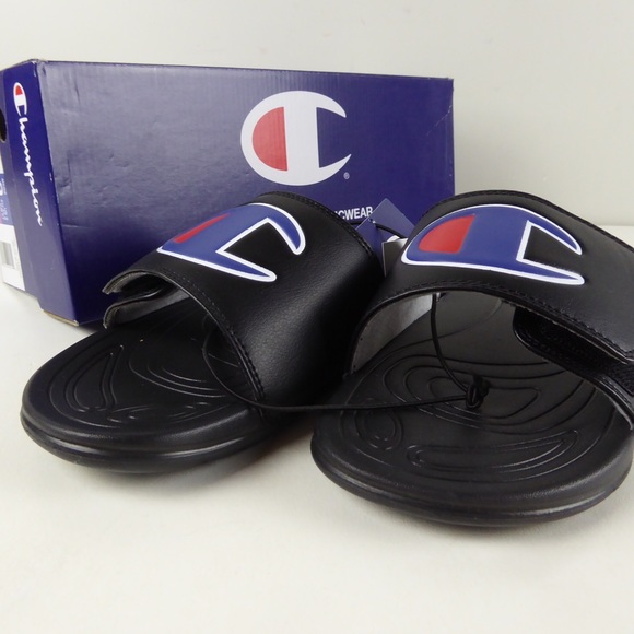 Champion Mega Slide Sandals Cotton Lined Strap NWT